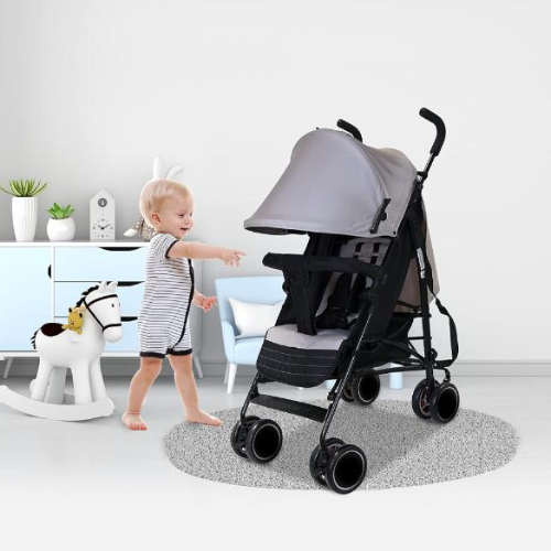 VIP STARS Aluminium Handle Smart Folding Baby Buggy Push Chair, 1 Piece Assorted