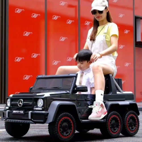 Vip Stars - Vip Stars -Licensed Mercedes-Benz 12V7Ah*2 Battery, Leather Seats, R