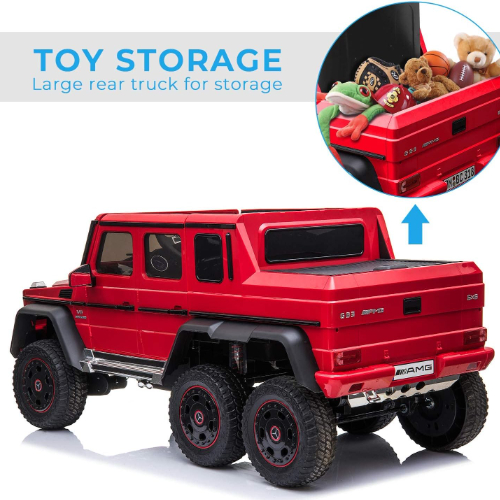 Vip Stars - Vip Stars -Licensed Mercedes-Benz 12V7Ah*2 Battery, Leather Seats, R