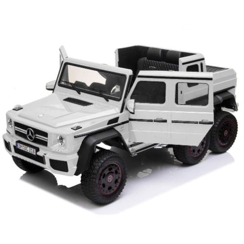 Vip Stars -Licensed Mercedes-Benz 12V7Ah*2 Battery, Leather Seats, Real Rubber T