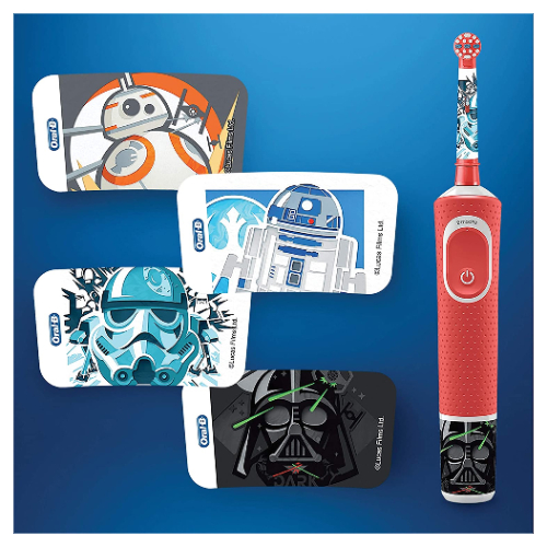 Oral B Vitality Star Wars Rechargeable Toothbrush for 3+ Years Kids with TRAVEL 