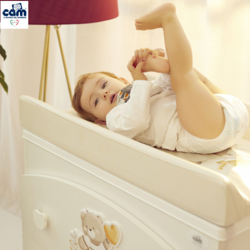 CAM Asia Changing Cabinet, White/beige