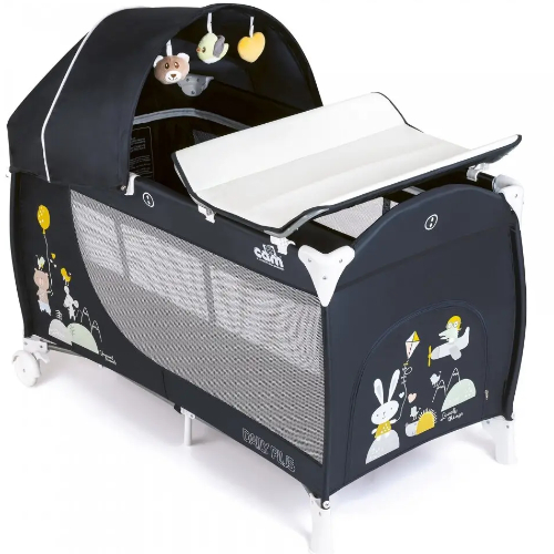 CAM Daily Plus Lightweight Travel Cot 0-36 Months, Dark Blue