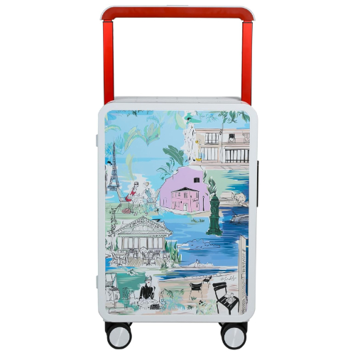 Papelan Hardside Luggage with Double Spinner Wheels, Carry-On 20-Inch, Quiet, TS