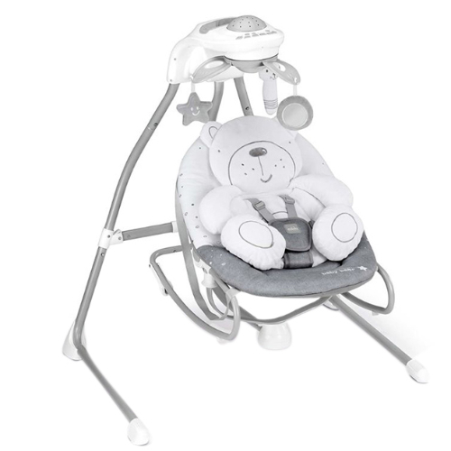 Cam Portable Evo Baby Infant Swing With Support And Safety, 0 - 9 Kg - Grey Tedd