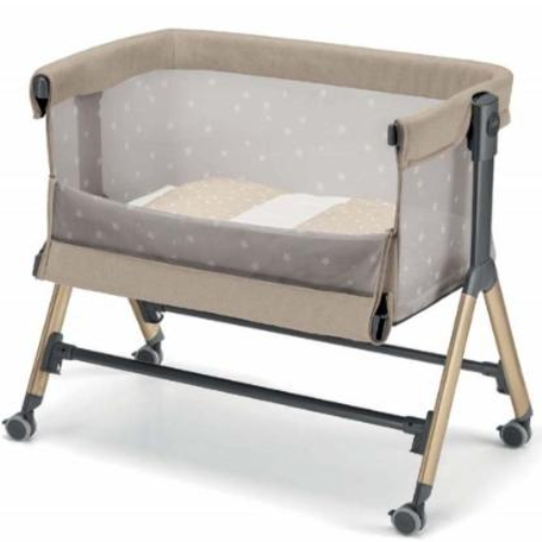 Cam Sempreconte Baby Bedside Crib, Mesh Beige
