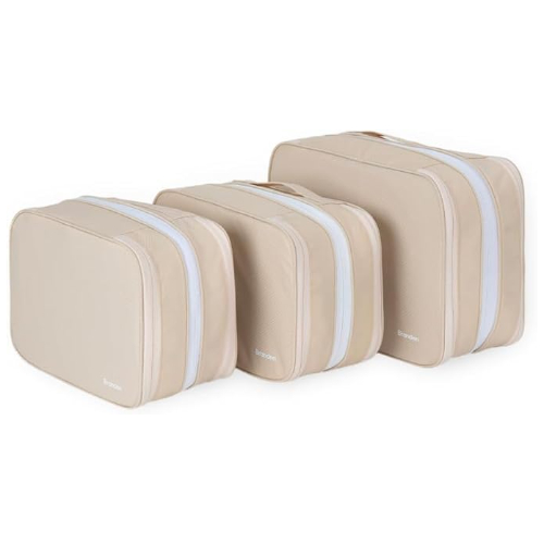 Branden Compression Packing Cube, Large, Sandbeige | Travel Essentials l Luggage