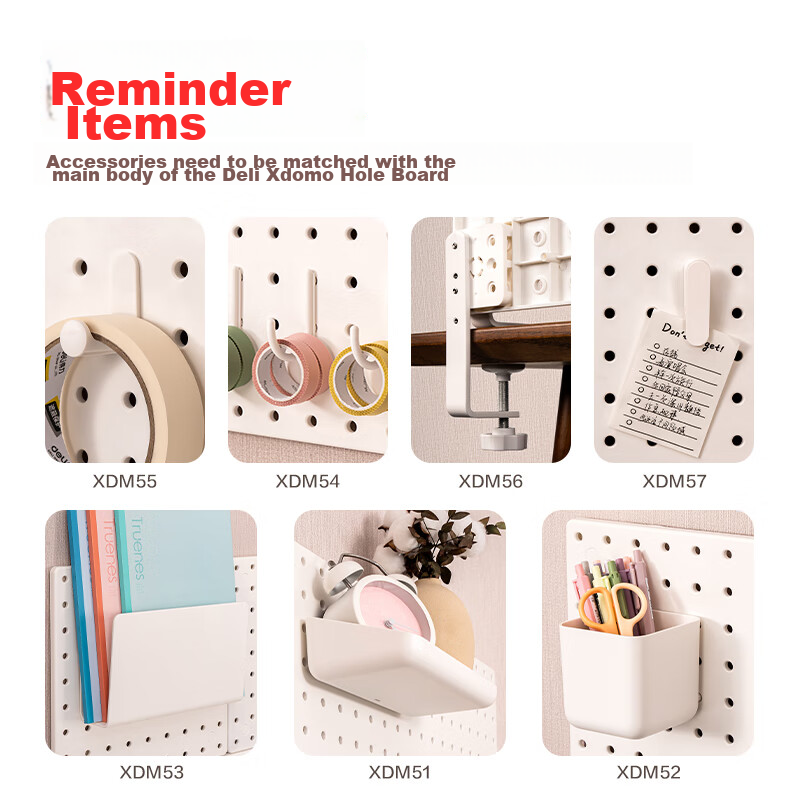 [Super Popular] Deli Large Pegboard, Freestanding And Clip-On, No Drilling Requi...