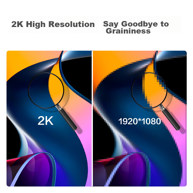 HKC 27-Inch 2K IPS Monitor, 100Hz Wide Color Gamut, E-Book Low Blue Light Flicke...