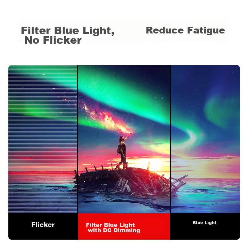 HKC 27-Inch 2K IPS Monitor, 100Hz Wide Color Gamut, E-Book Low Blue Light Flicke...