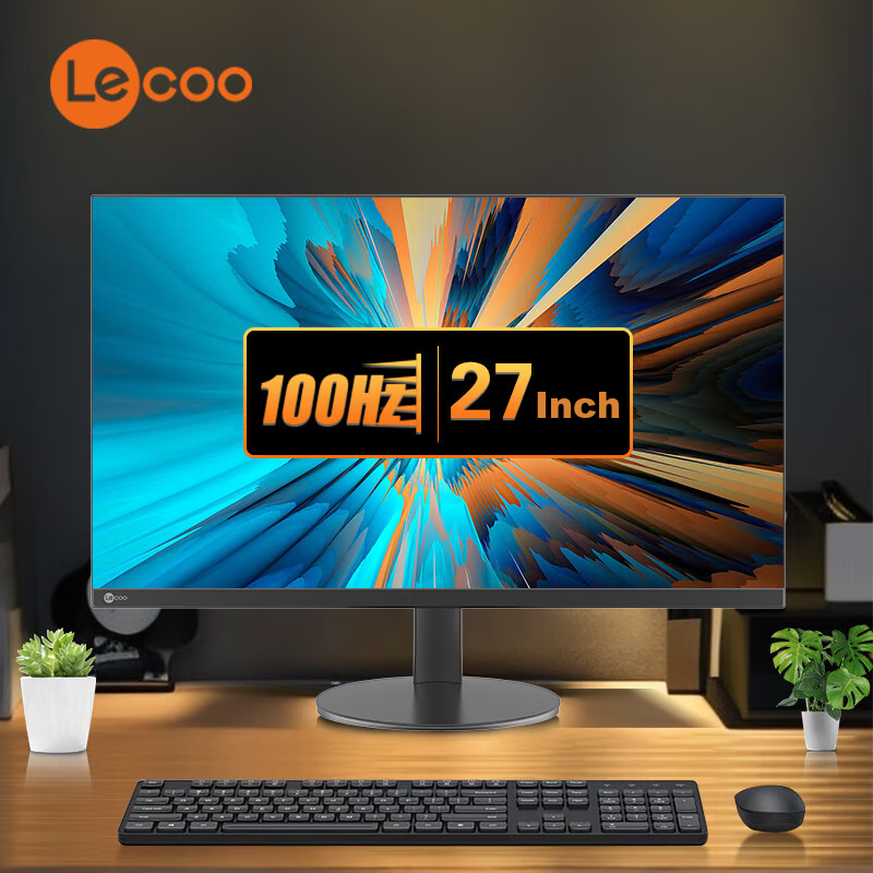 Lecoo 27-Inch 2K 100Hz IPS 8Bit Wide Color Gamut Thin Bezel Low Blue Light Flick...