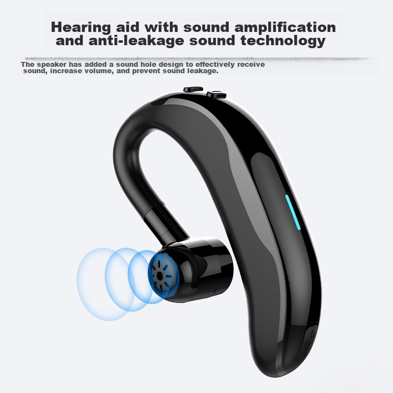 Masentek F610 Wireless Bluetooth Headphones, Single-Ear Non-In Ear-Hook Style He...