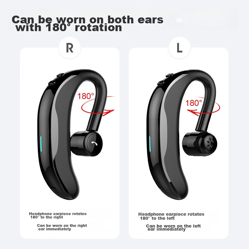 Masentek F610 Wireless Bluetooth Headphones, Single-Ear Non-In Ear-Hook Style He...
