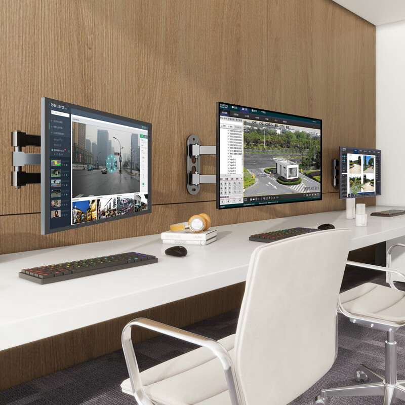 LUCKPRO Monitor Wall Mount Bracket, Computer Monitor Wall Mount, Computer Stand,...