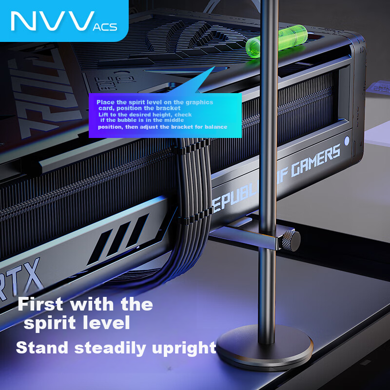 NVV Graphics Card Bracket Graphics Card Holder Graphics Card Support Bracket Jac...