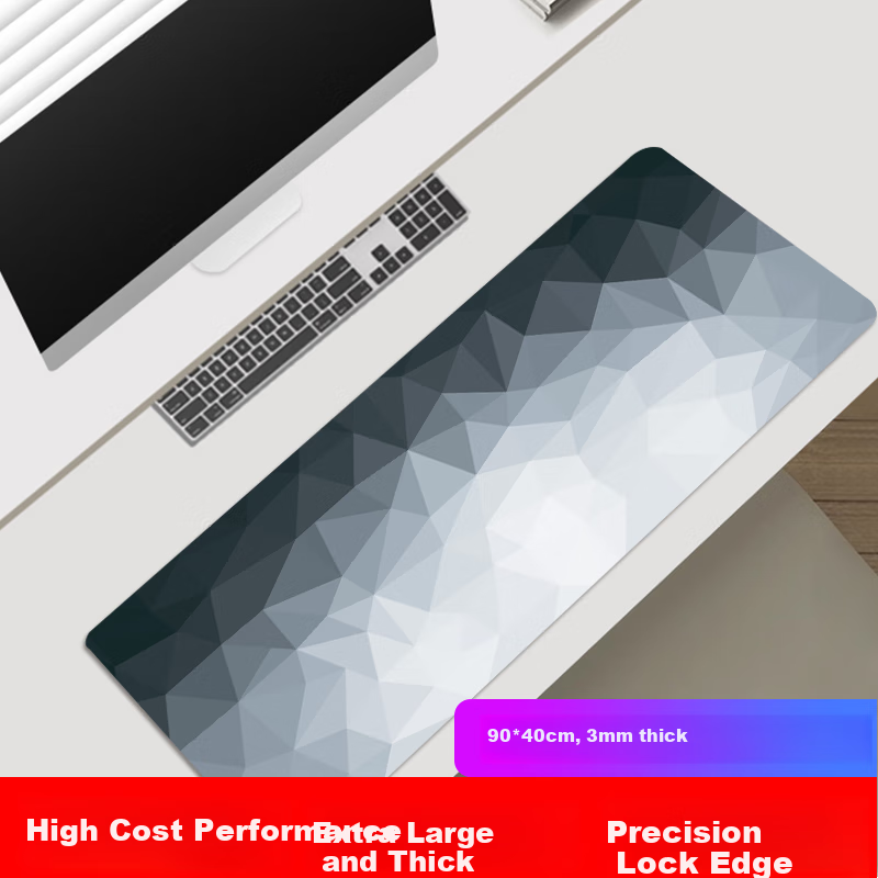 KPTE Large Geometric Line Texture Mouse Pad for Men Gaming Esports Custom Office...
