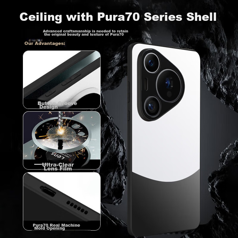 KEKLLE Phone Case for Huawei Pura70, Protective Cover for Huawei P70/Pura70, Col...