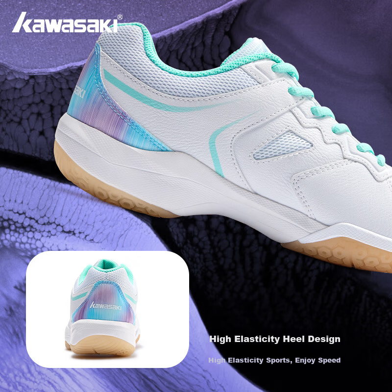 Kawasaki Badminton Shoes Shock Absorption Wear-resistant Breathable Sports Shoes...