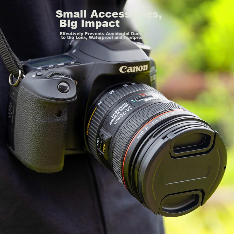 JJC 40.5mm Lens Cap, Compatible with Canon/Nikon/Sony/Fuji DSLR And Mirrorless C...