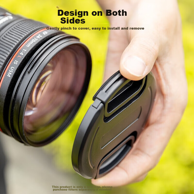 JJC 58mm Lens Cap, Compatible with Canon/Nikon/Sony/Fuji DSLR And Mirrorless Cam...