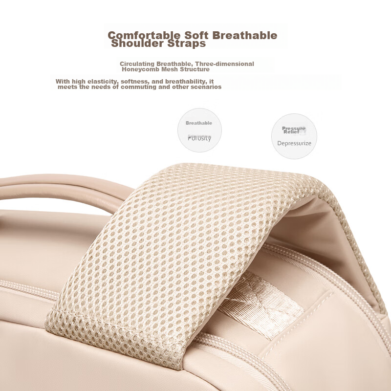 POLO Backpack for Women, Large Capacity Commuter Schoolbag, 14/15.6-Inch Laptop...