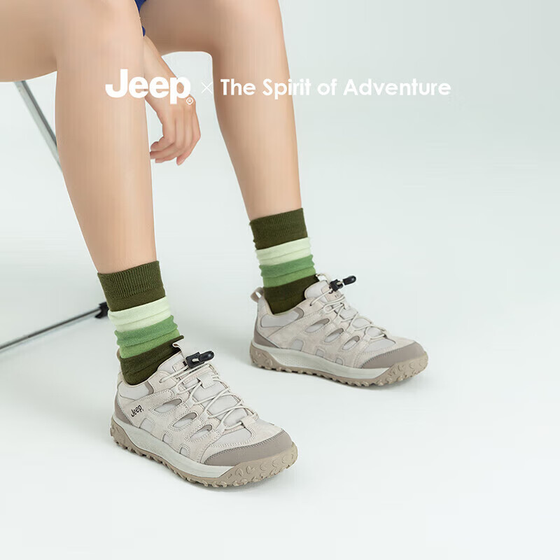 Jeep Women's Outdoor Sports Shoes Spring/Autumn Hiking Shoes Women Thick-soled R...