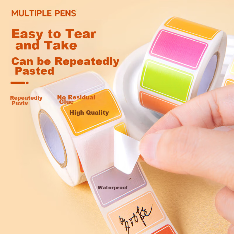 NVV Label Stickers, 5 Rolls, 2500 Pieces in Total, 25*15mm, Self-Adhesive Sticke...