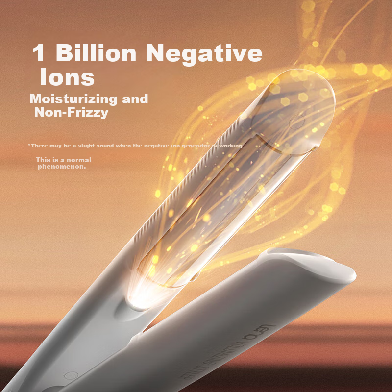 Lena High Crown Clip Iron Arc Fluffy Clip Iron Negative Ion Curling Iron Straigh...