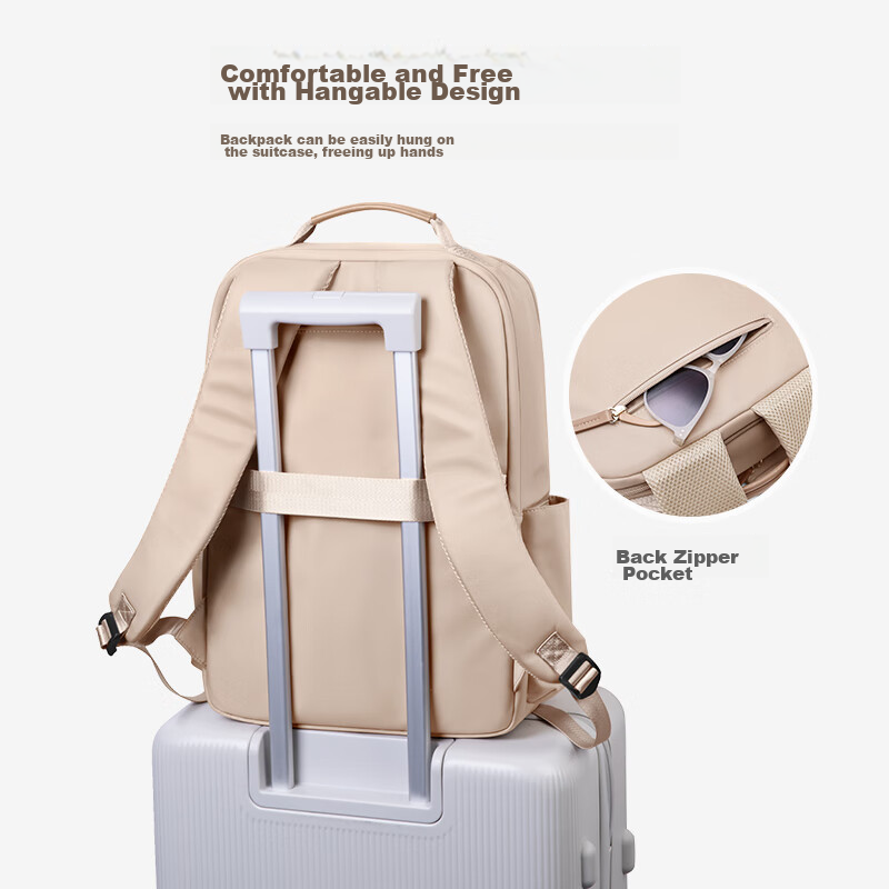 POLO Backpack for Women, Large Capacity Commuter Schoolbag, 14/15.6-Inch Laptop...