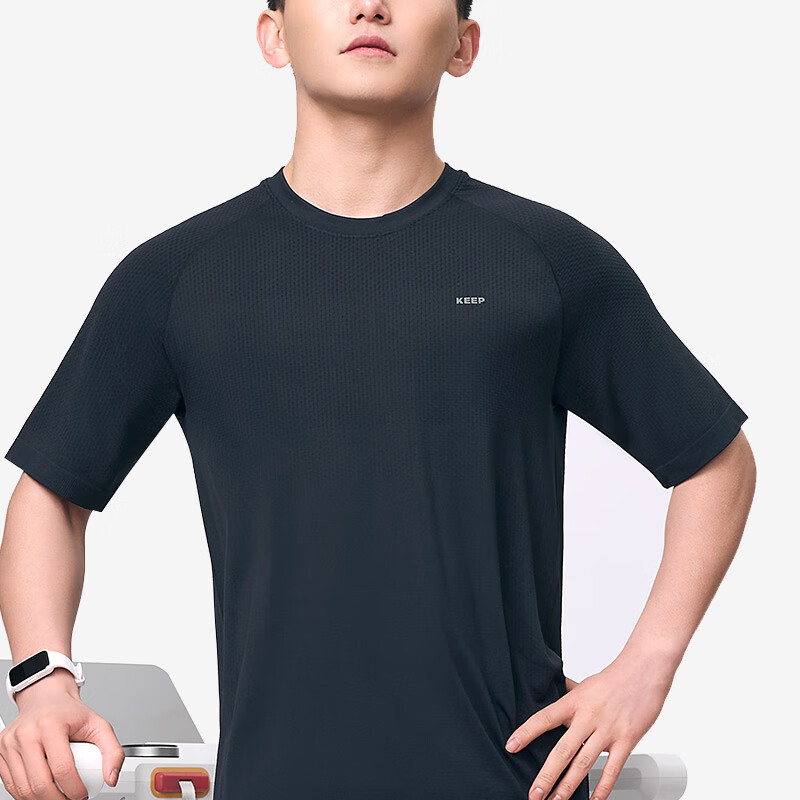 Keep Quick Dry Men's Loose Breathable Sports Fitness Running Training Short Slee...