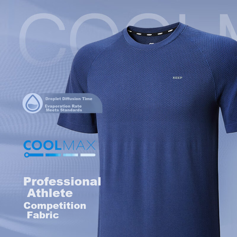 Keep Quick Dry Men's Loose Breathable Sports Fitness Running Training Short Slee...