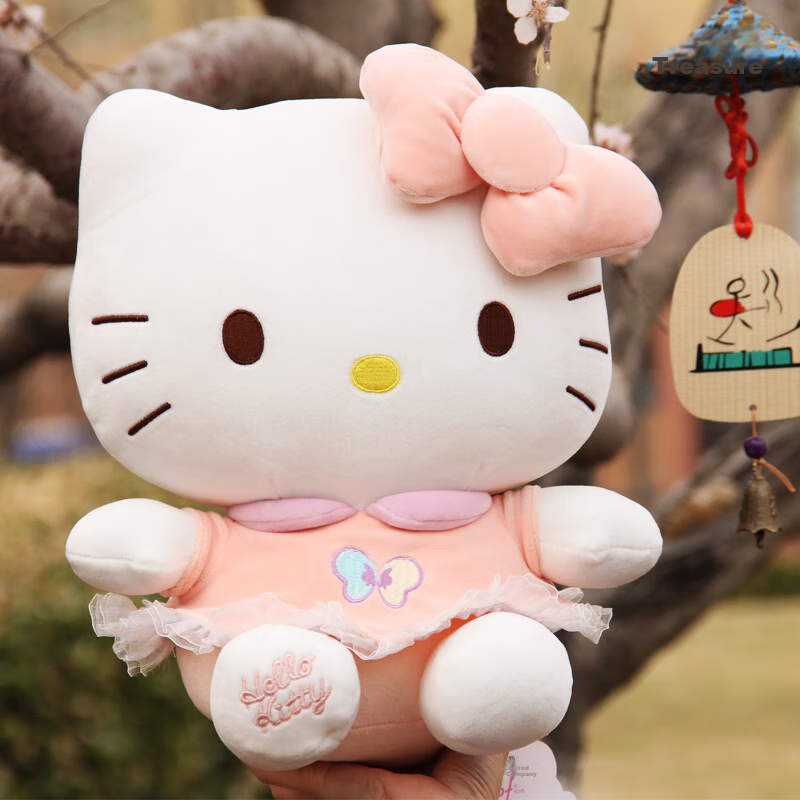 Hello Kitty Official Plush Doll Cat Toy Comforting Stuffed Animal Pillow Cushion...