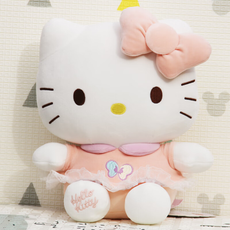 Hello Kitty Official Plush Doll Cat Toy Comforting Stuffed Animal Pillow Cushion...