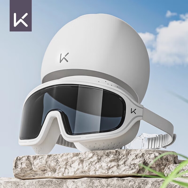 Keep Large Frame Waterproof Anti-Fog High-Definition Swimming Goggles for Men An...