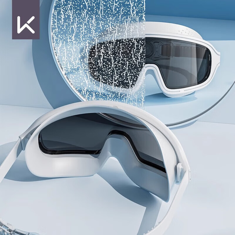 Keep Large Frame Waterproof Anti-Fog High-Definition Swimming Goggles for Men An...
