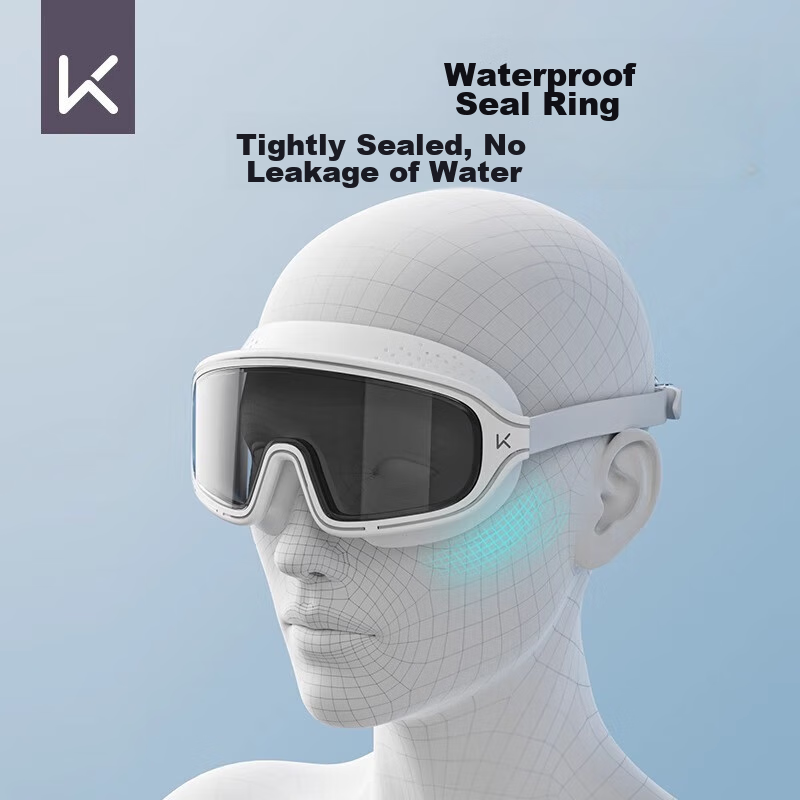 Keep Large Frame Waterproof Anti-Fog High-Definition Swimming Goggles for Men An...