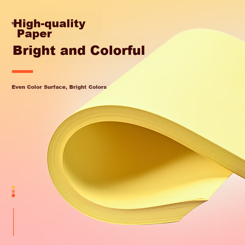 NVVA4 Colored Copy Paper Printing Paper, 80g Red, for Kindergarten Children's Cr...