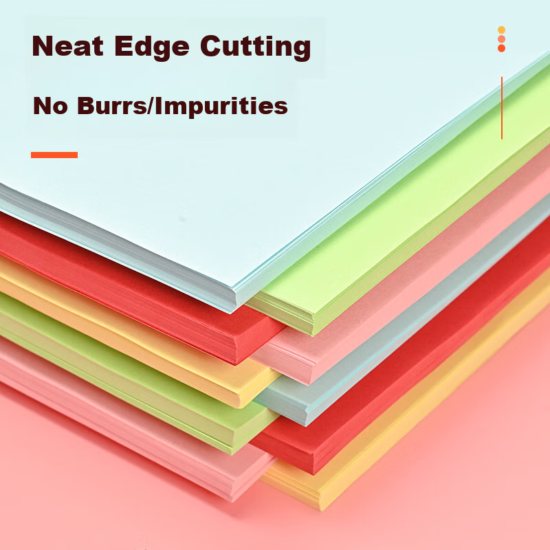 NVVA4 Colored Copy Paper Printing Paper, 80g Red, for Kindergarten Children's Cr...