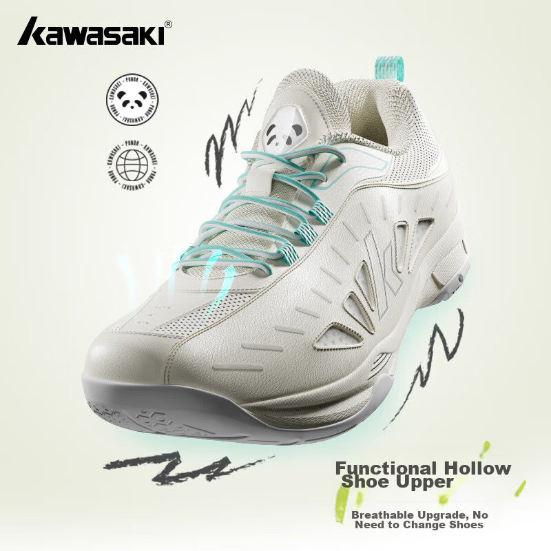Kawasaki Badminton Shoes for Men And Women, Training Shoes with Shock Absorption...