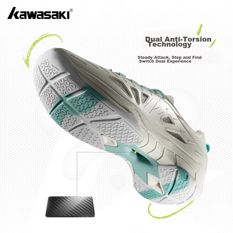 Kawasaki Badminton Shoes for Men And Women, Training Shoes with Shock Absorption...