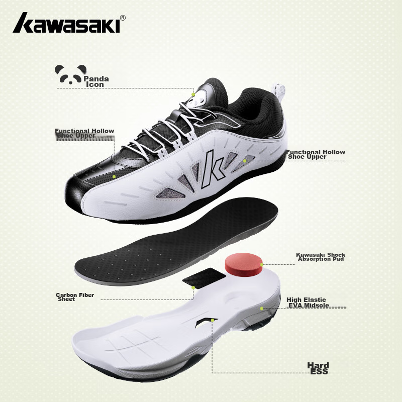 Kawasaki Badminton Shoes for Men And Women, Training Shoes with Shock Absorption...