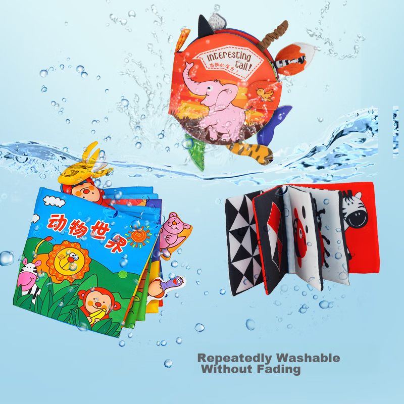 LALABABY Tear-Resistant Cloth Book for Infants And Toddlers, Early Education Toy...