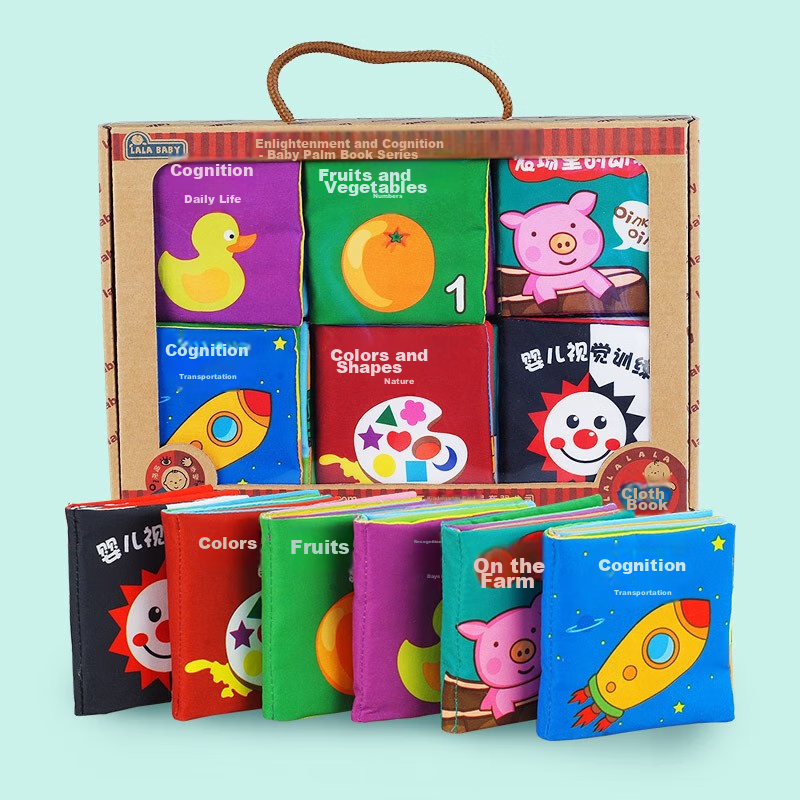 LALABABY Tear-Resistant Cloth Book for Infants And Toddlers, Early Education Toy...