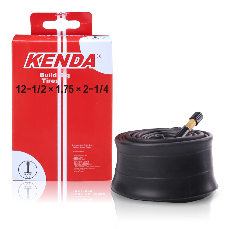 KENDA 12X1.75/2.125 Inner Tube for Children's Bicycles, Folding Bicycles, Americ...
