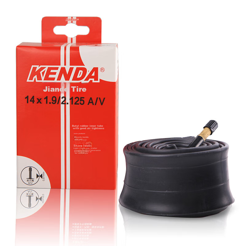 KENDA 12X1.75/2.125 Inner Tube for Children's Bicycles, Folding Bicycles, Americ...