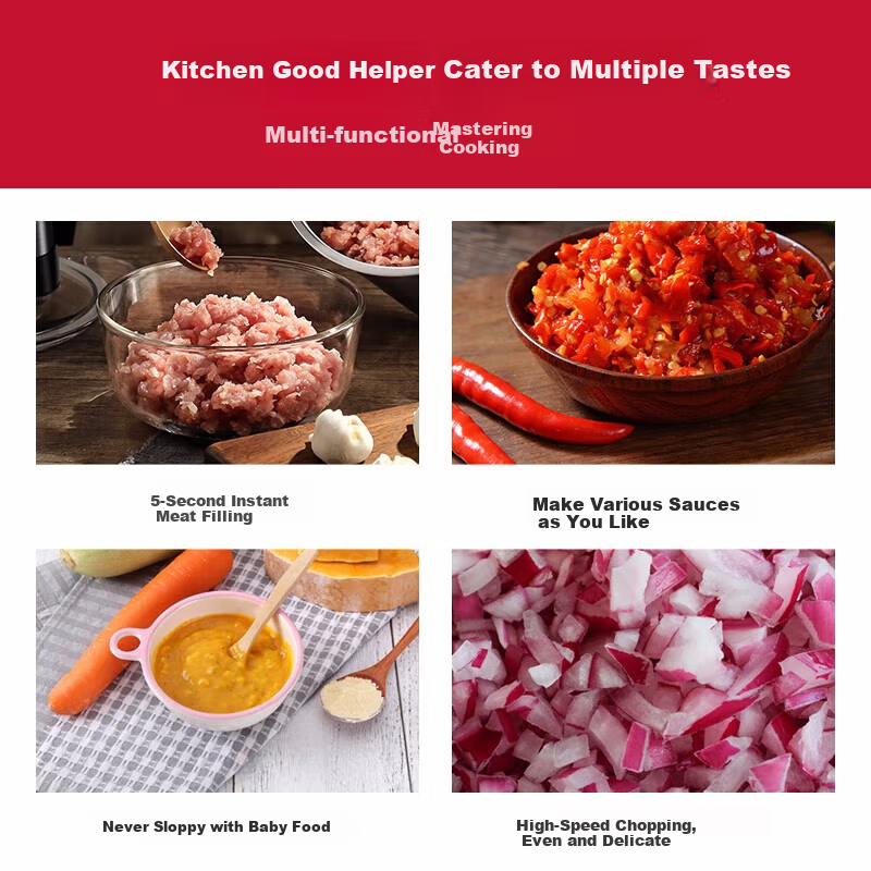 KitchenAid Multifunctional Mini Food Processor and Meat Grinder for Home Use Bab...