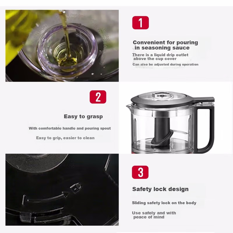 KitchenAid Multifunctional Mini Food Processor and Meat Grinder for Home Use Bab...