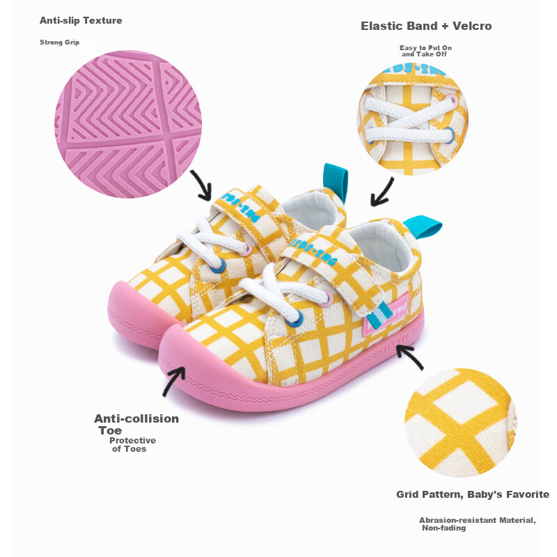 Kids.ing Baby Canvas Shoes 2025 Spring New Boys Girls Toddler Soft Bottom Childr...