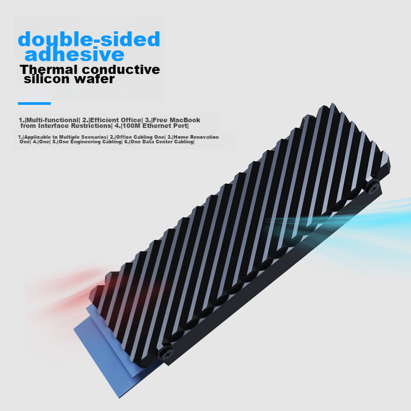 NVV M.2 SSD Cooling Vest, SSD 2280 Thermal Paste Cooling Pad, PS5 Aluminum Alloy...