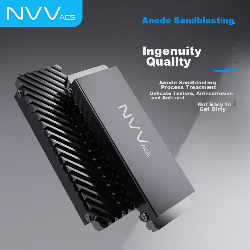 NVV M.2 SSD Cooling Vest, SSD 2280 Thermal Paste Cooling Pad, PS5 Aluminum Alloy...
